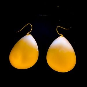 Gold Tear Drop Earrings forever 21